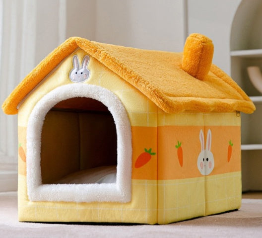 Foldable Pet House Cave Sofa