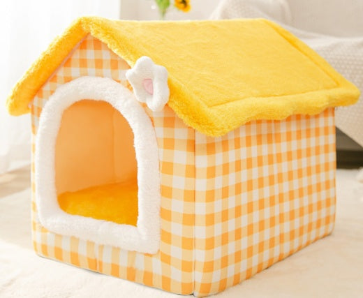 Foldable Pet House Cave Sofa