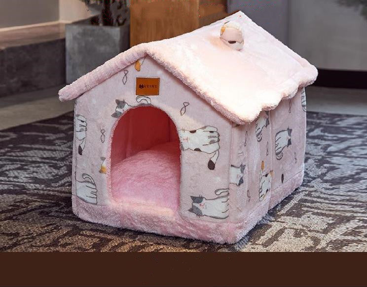 Foldable Pet House Cave Sofa