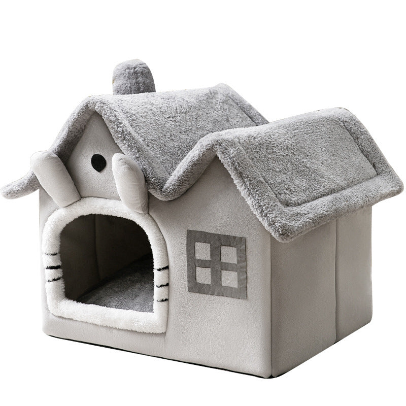 Foldable Pet House Cave Sofa