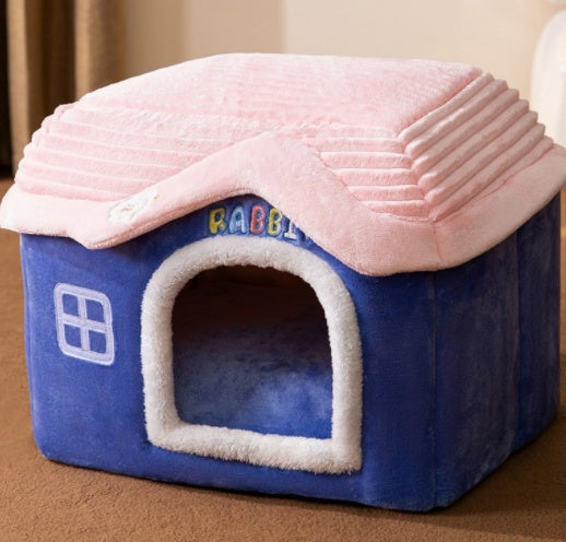 Foldable Pet House Cave Sofa