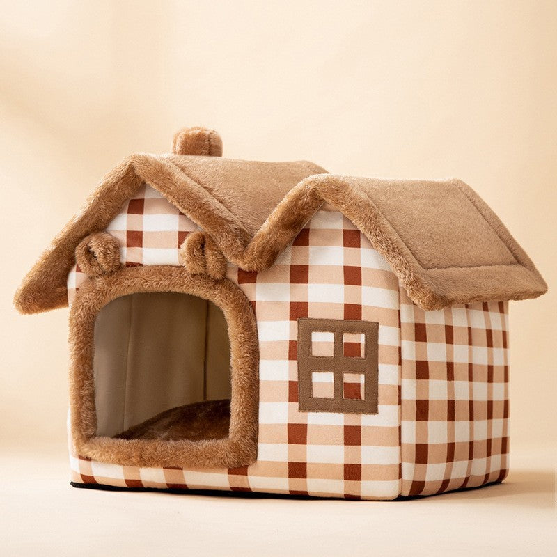 Foldable Pet House Cave Sofa