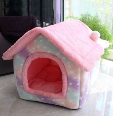 Foldable Pet House Cave Sofa