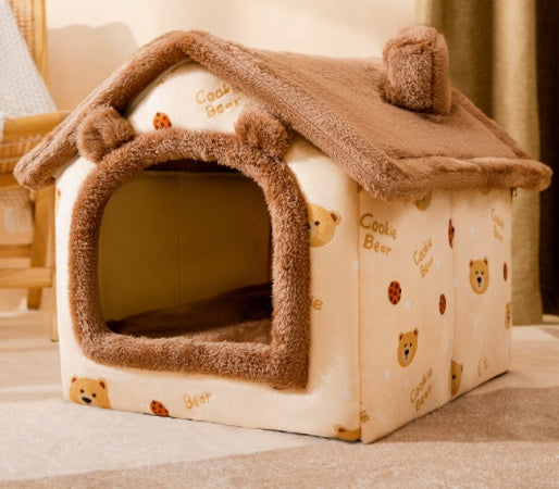 Foldable Pet House Cave Sofa