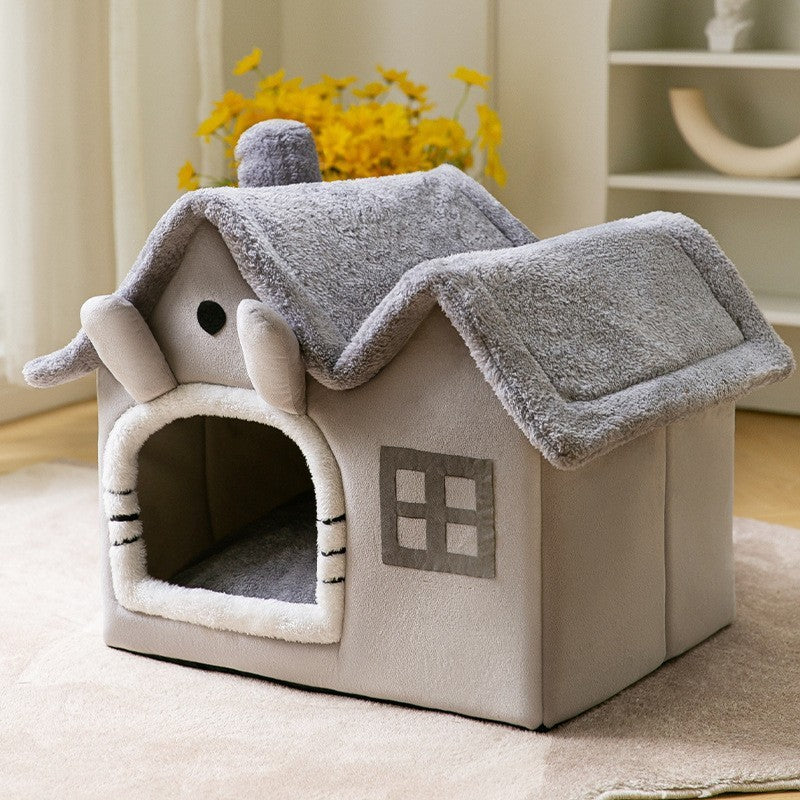 Foldable Pet House Cave Sofa