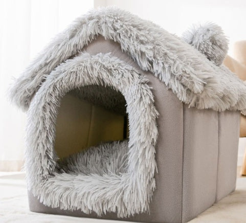 Foldable Pet House Cave Sofa