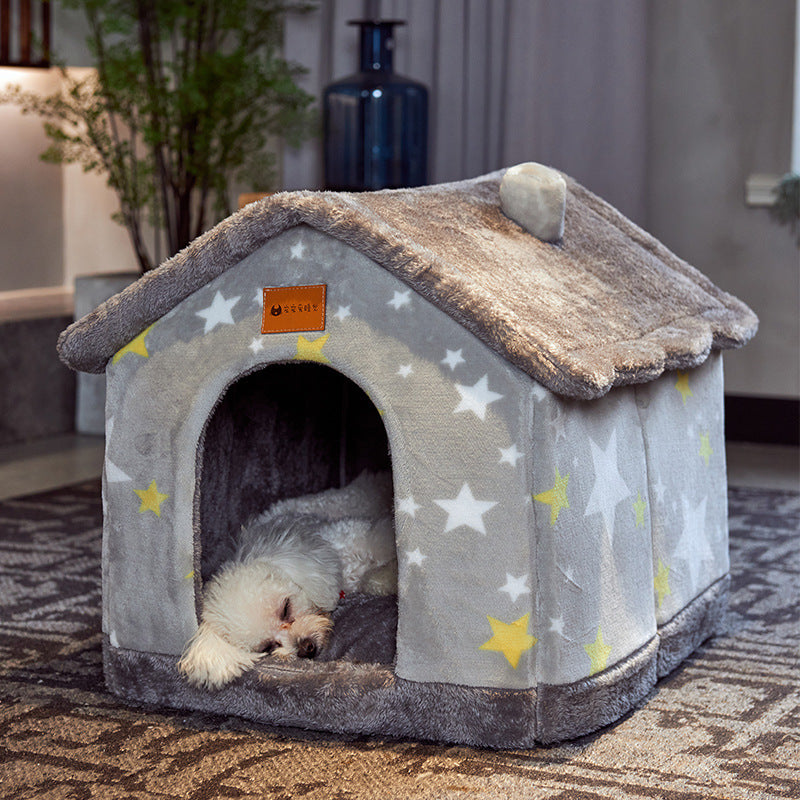 Foldable Pet House Cave Sofa