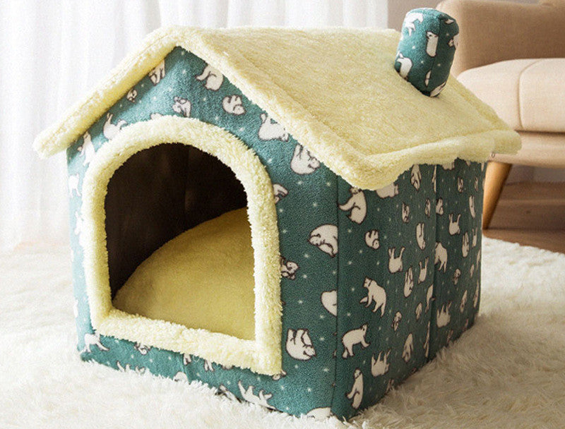 Foldable Pet House Cave Sofa