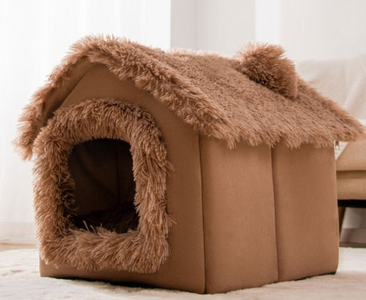 Foldable Pet House Cave Sofa