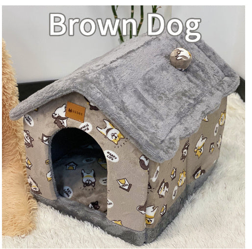 Foldable Pet House Cave Sofa