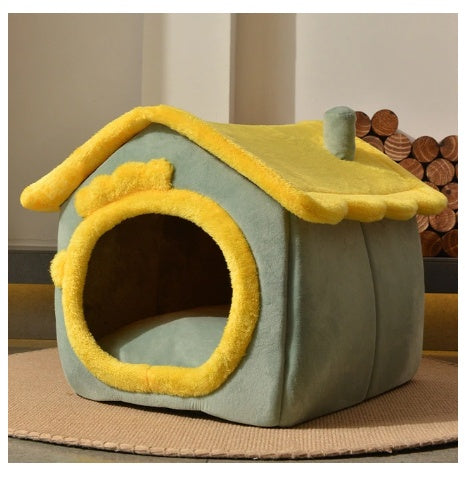 Foldable Pet House Cave Sofa