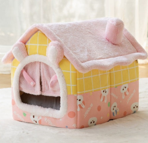 Foldable Pet House Cave Sofa