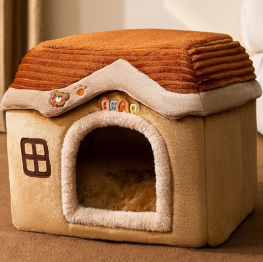 Foldable Pet House Cave Sofa