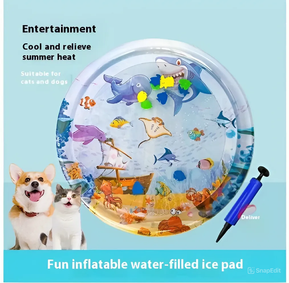 PawfectWorld Summer Cooling Pet Water Bed Cushion